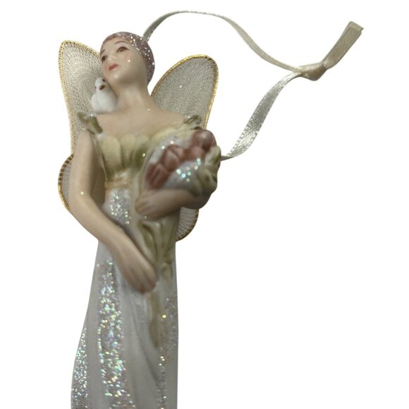 Hallmark 2001 Snow Blossom Keepsake Ornament Sculpted By Patricia Andrews - Picture 2 of 8